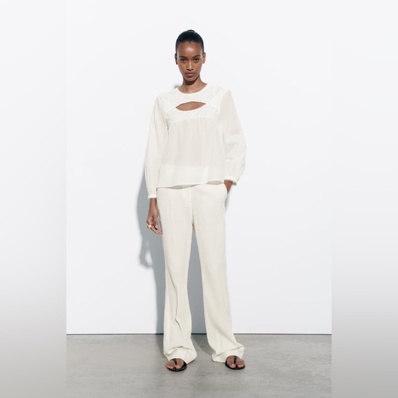 ZARA SLIT BLOUSE - Picture 9 of 9